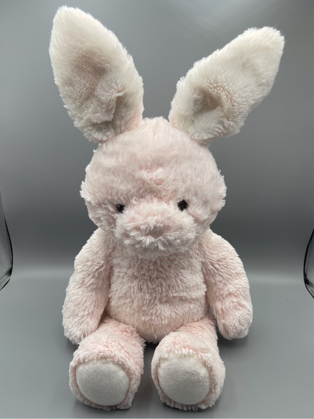 Pottery Barn Kids Bunny Rabbit Pink White Plush 22" Soft Toy Stuffed Animal PBK